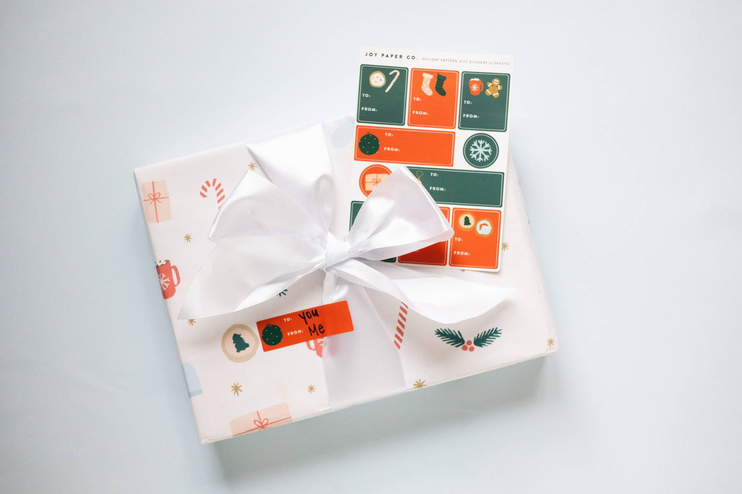 Holiday Gift Sticker Sheet (Set of 2)