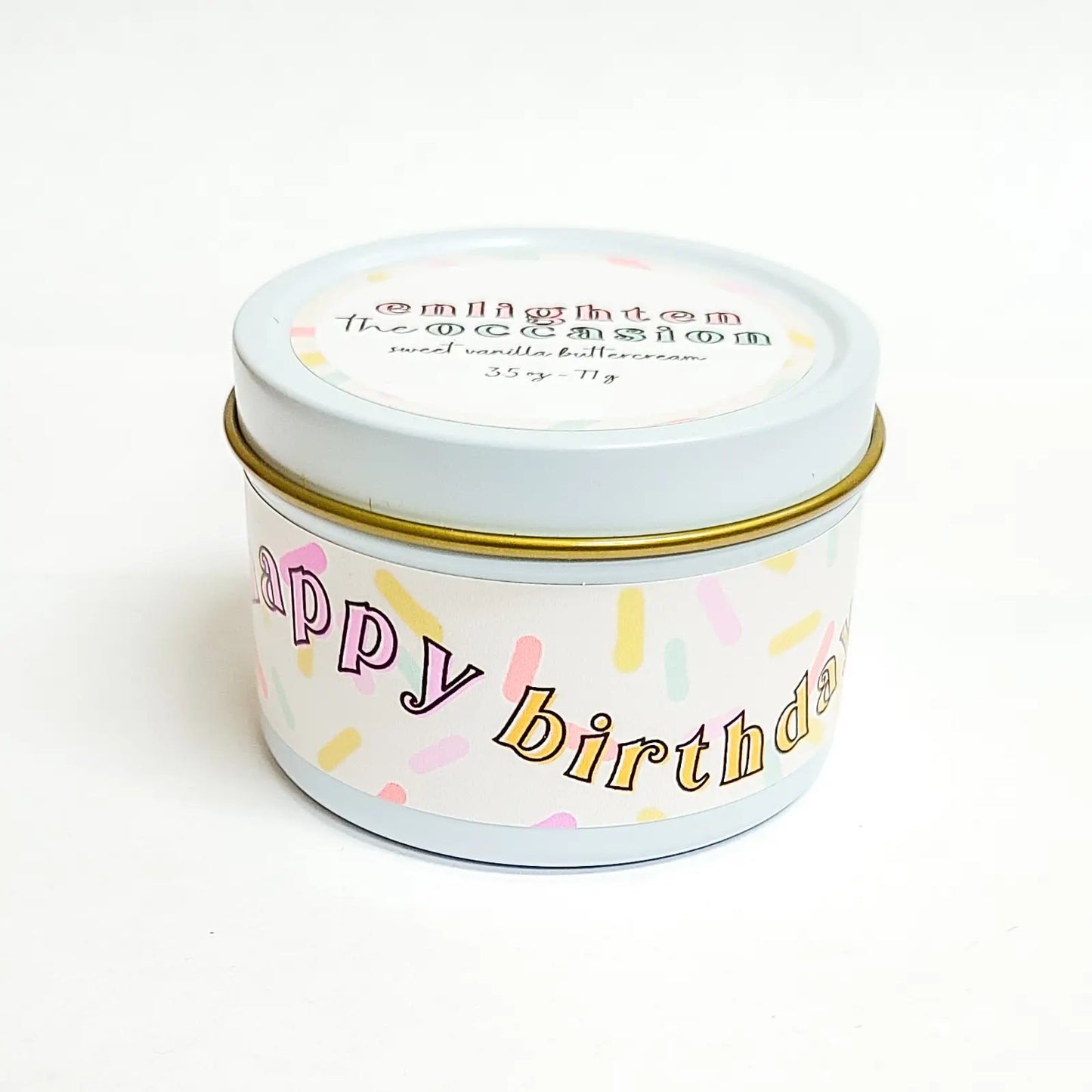 Happy Birthday Cake Scented Candle and Matches Set