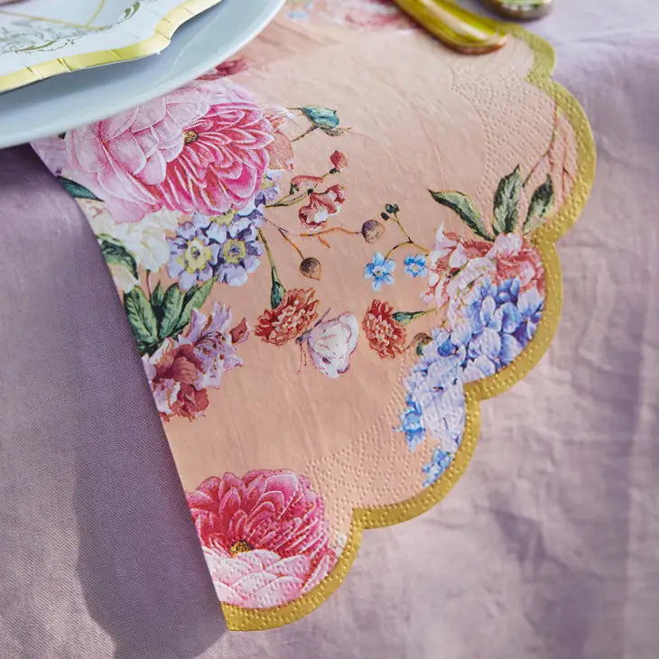 Truly Scrumptious Scalloped Floral Napkin