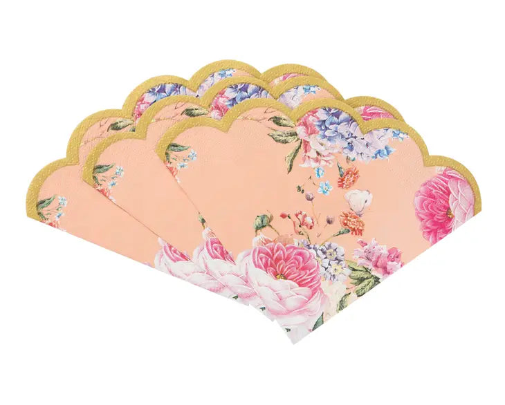 Truly Scrumptious Scalloped Floral Napkin