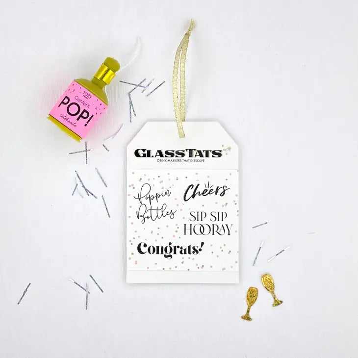 Congrats Drink Markers Gift Tag