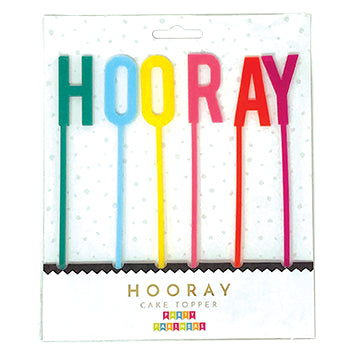 Hooray Cake Topper