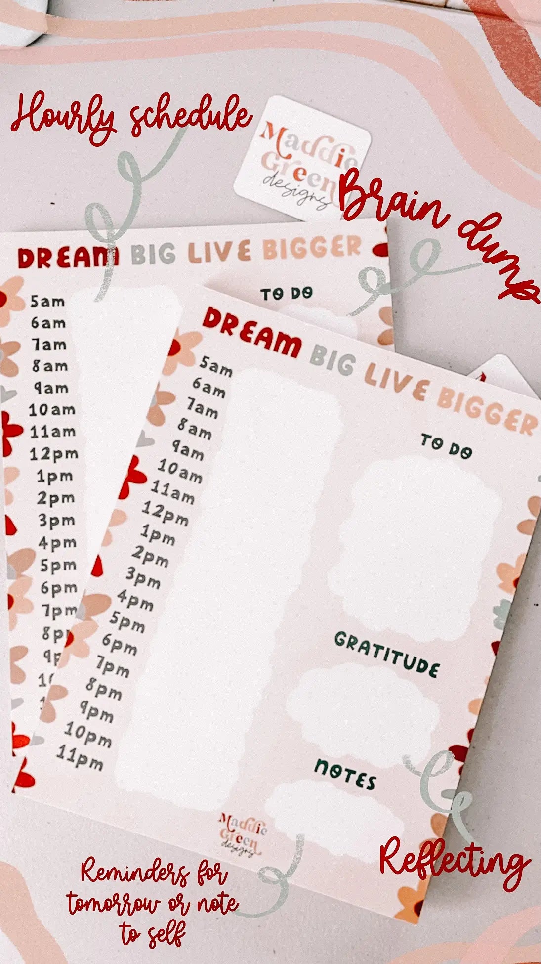 Jumbo Daily Planner Notepad