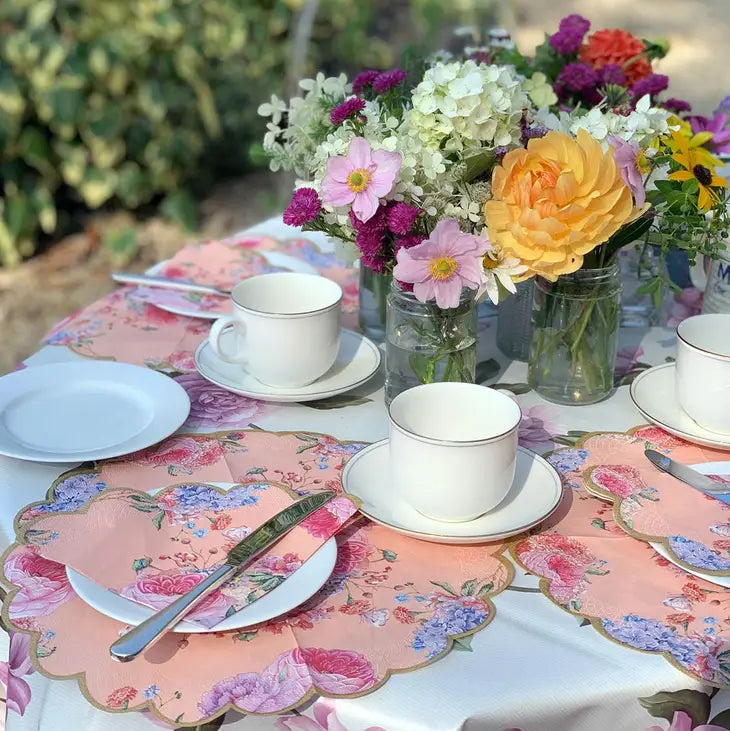 Truly Scrumptious Scalloped Floral Napkin