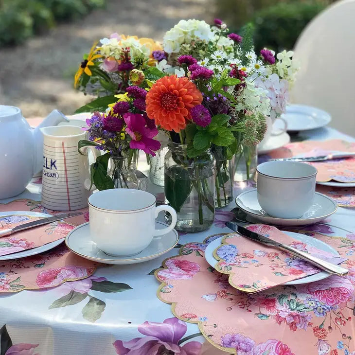 Truly Scrumptious Scalloped Floral Napkin