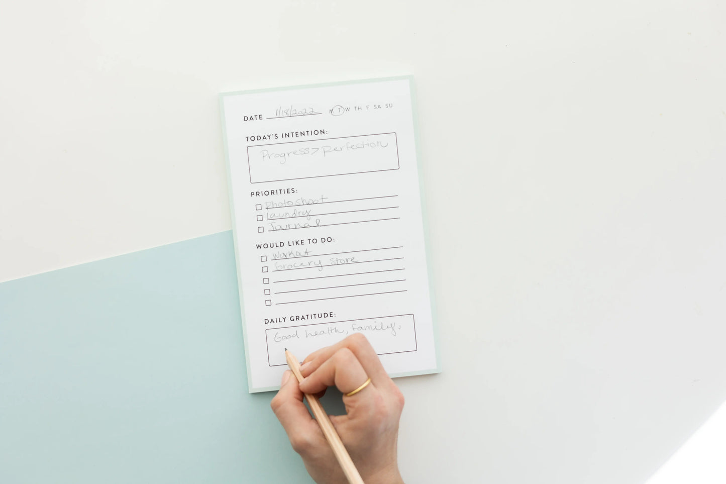 Daily Planner Notepad
