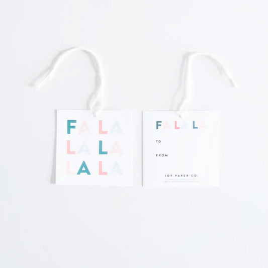FA LA LA Gift Tag Set (Set of 8)