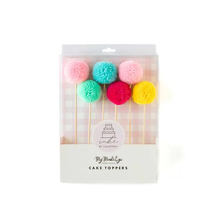 Pom Pom Cake Toppers by Cake by Courtney